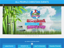 Tablet Screenshot of apchristianevents.com